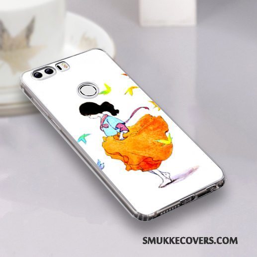 Etui Huawei P10 Lite Support Hvid Gennemsigtig, Cover Huawei P10 Lite Cartoon Telefonanti-fald