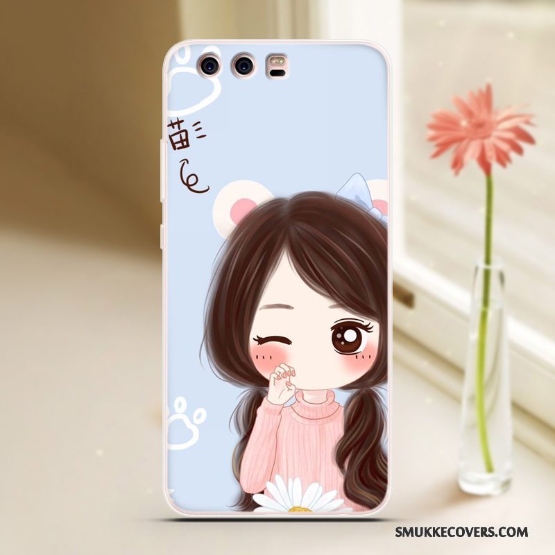 Etui Huawei P10 Plus Beskyttelse Af Personlighed Cool, Cover Huawei P10 Plus Cartoon Trend Blå