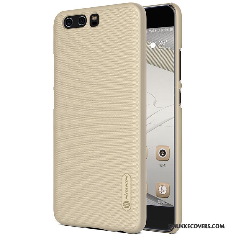 Etui Huawei P10 Plus Beskyttelse Lyserød Anti-fald, Cover Huawei P10 Plus Guld Hård