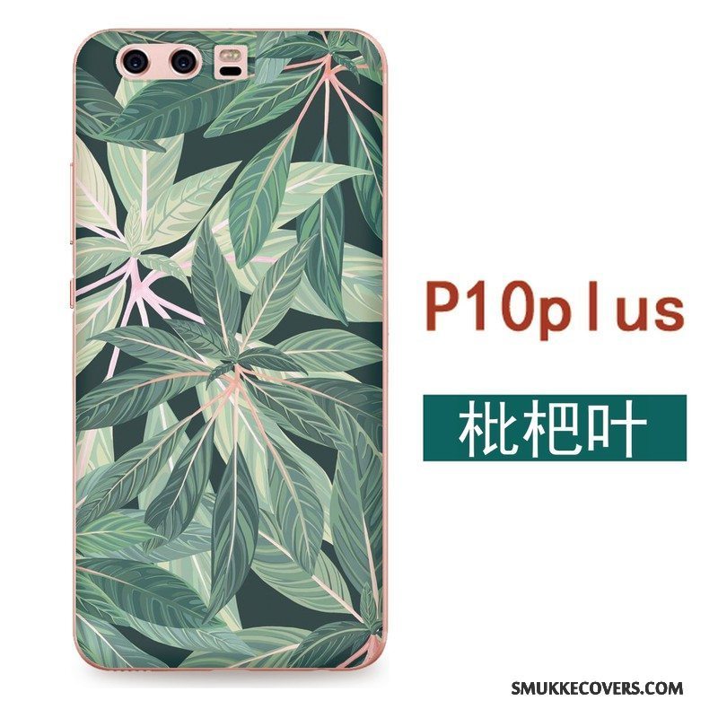 Etui Huawei P10 Plus Blød Hængende Ornamenter Grøn, Cover Huawei P10 Plus Tasker Blomster Kunst