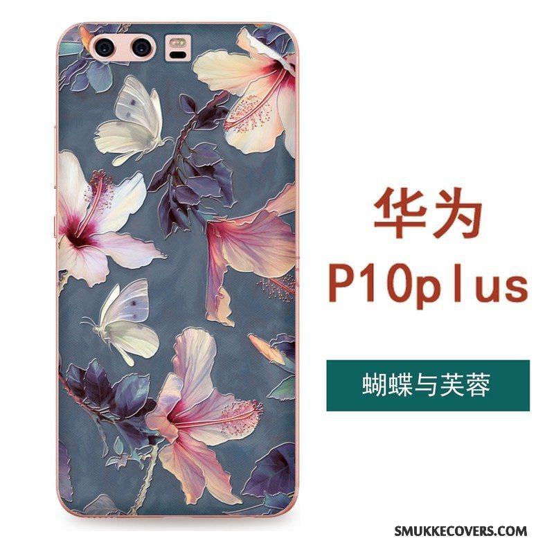 Etui Huawei P10 Plus Blød Hængende Ornamenter Grøn, Cover Huawei P10 Plus Tasker Blomster Kunst