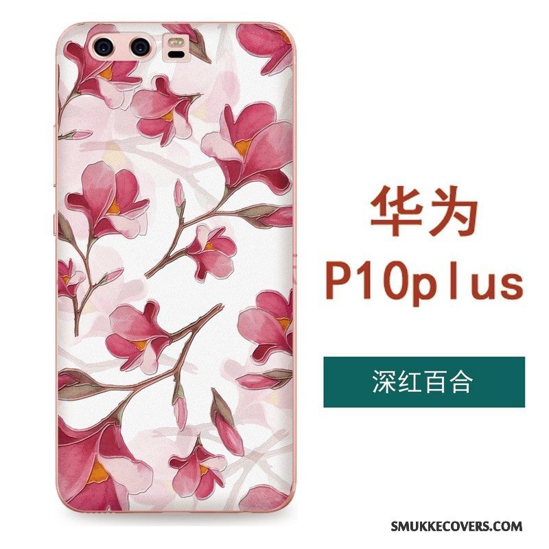 Etui Huawei P10 Plus Blød Hængende Ornamenter Grøn, Cover Huawei P10 Plus Tasker Blomster Kunst