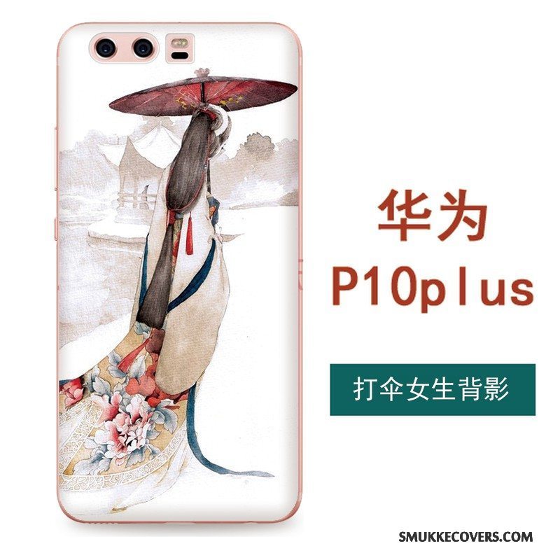 Etui Huawei P10 Plus Blød Hængende Ornamenter Vind, Cover Huawei P10 Plus Silikone Anti-fald Telefon