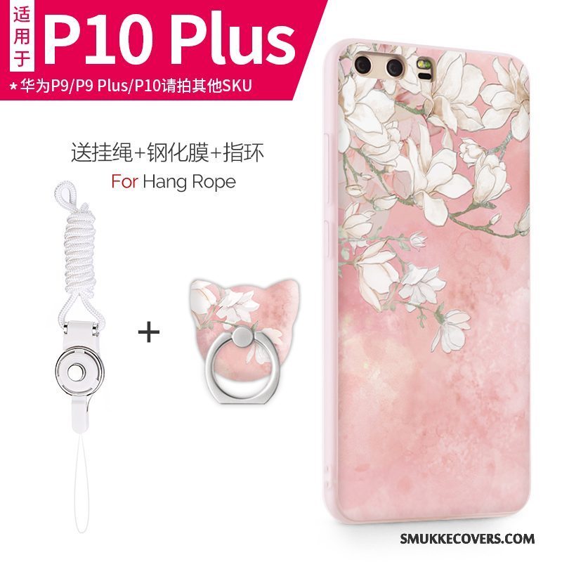 Etui Huawei P10 Plus Blød Lyse Telefon, Cover Huawei P10 Plus Tasker Lilla Anti-fald