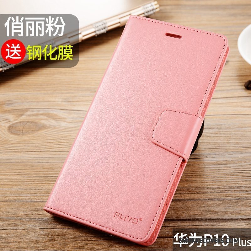 Etui Huawei P10 Plus Blød Telefonrød, Cover Huawei P10 Plus Folio