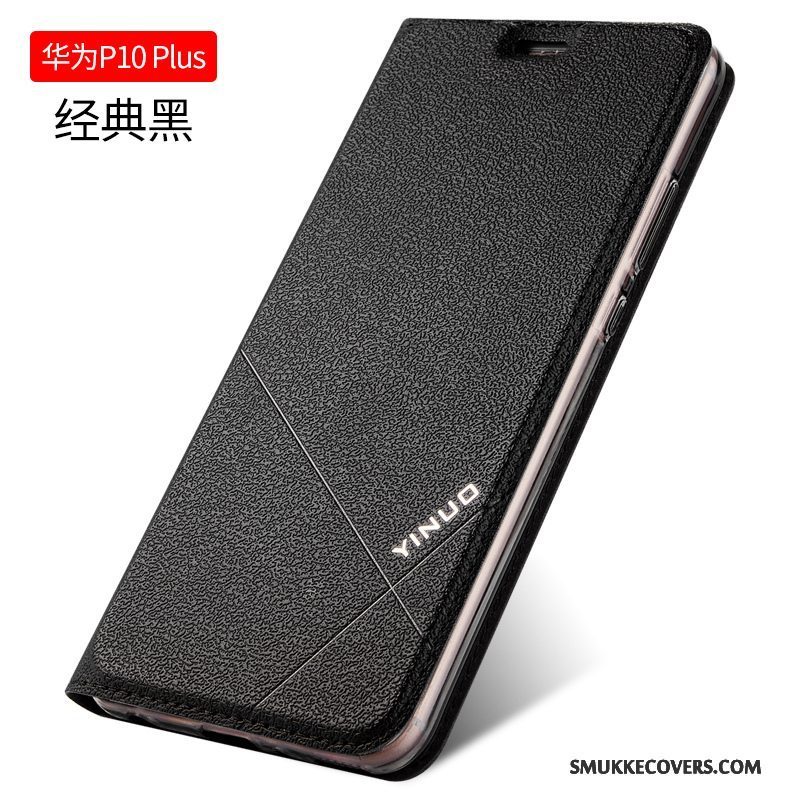 Etui Huawei P10 Plus Blød Telefonsort, Cover Huawei P10 Plus Læder Anti-fald