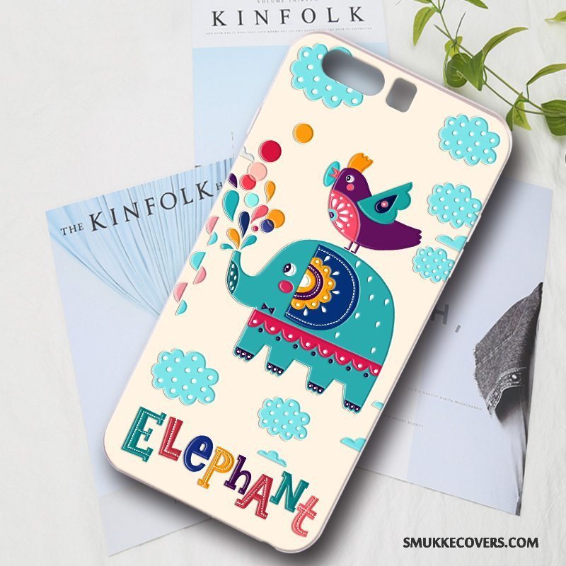 Etui Huawei P10 Plus Cartoon Lyserød Telefon, Cover Huawei P10 Plus Beskyttelse Anti-fald