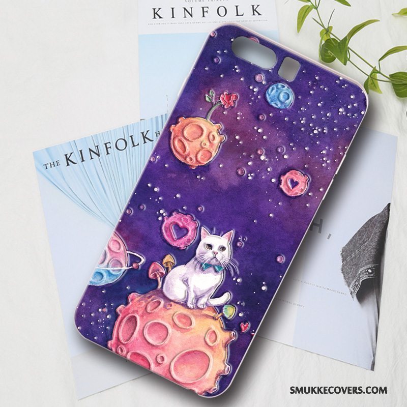 Etui Huawei P10 Plus Cartoon Lyserød Telefon, Cover Huawei P10 Plus Beskyttelse Anti-fald