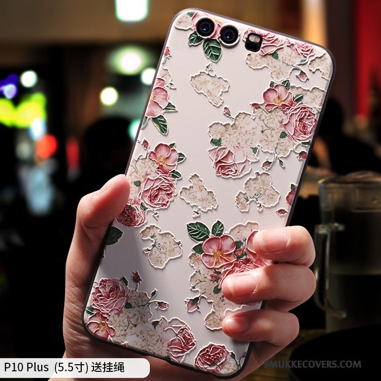 Etui Huawei P10 Plus Cartoon Nubuck Telefon, Cover Huawei P10 Plus Silikone Af Personlighed Smuk