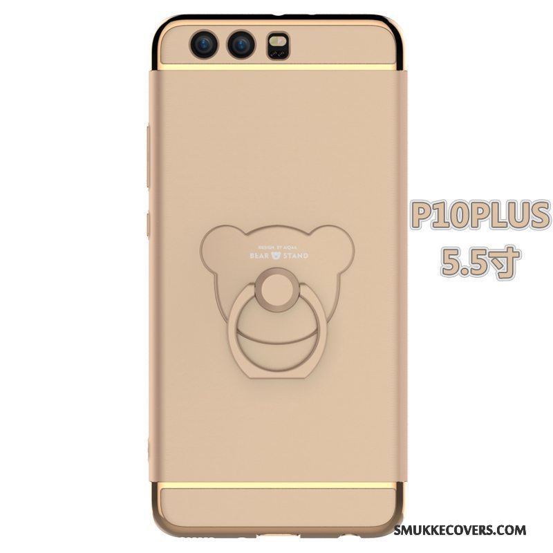 Etui Huawei P10 Plus Farve Spænde Hård, Cover Huawei P10 Plus Beskyttelse Anti-fald Ring