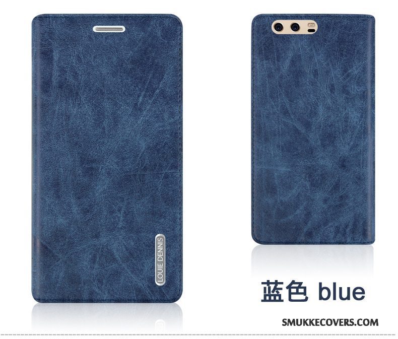 Etui Huawei P10 Plus Folio Bagdæksel Anti-fald, Cover Huawei P10 Plus Læder Telefonrød