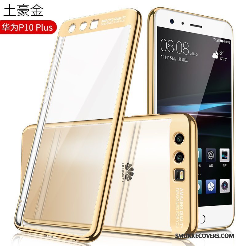 Etui Huawei P10 Plus Kreativ Gennemsigtig Trend, Cover Huawei P10 Plus Silikone Anti-fald Af Personlighed