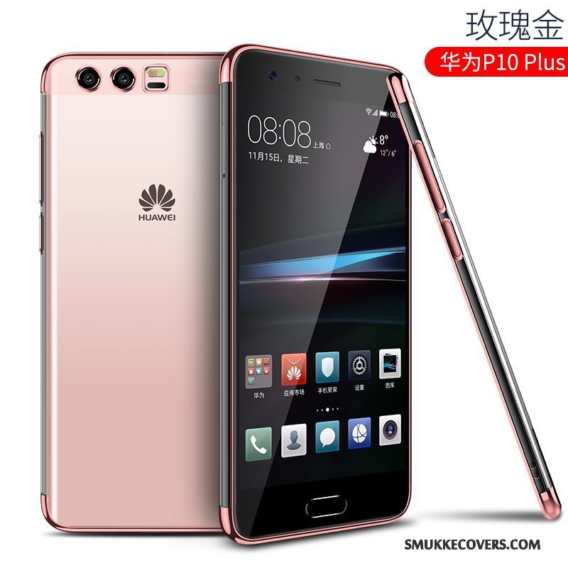 Etui Huawei P10 Plus Kreativ Gennemsigtig Trend, Cover Huawei P10 Plus Silikone Anti-fald Af Personlighed