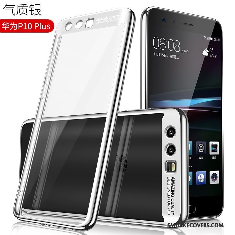 Etui Huawei P10 Plus Kreativ Gennemsigtig Trend, Cover Huawei P10 Plus Silikone Anti-fald Af Personlighed