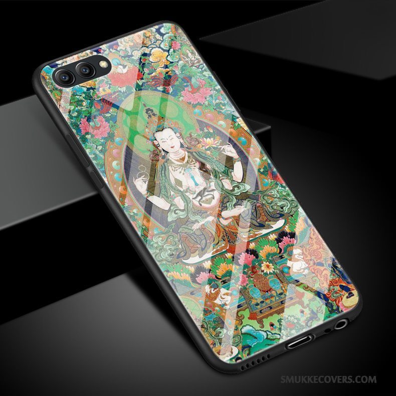 Etui Huawei P10 Plus Kreativ Telefonglas, Cover Huawei P10 Plus Silikone Sort Buddha