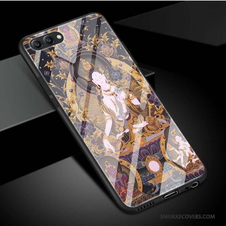 Etui Huawei P10 Plus Kreativ Telefonglas, Cover Huawei P10 Plus Silikone Sort Buddha