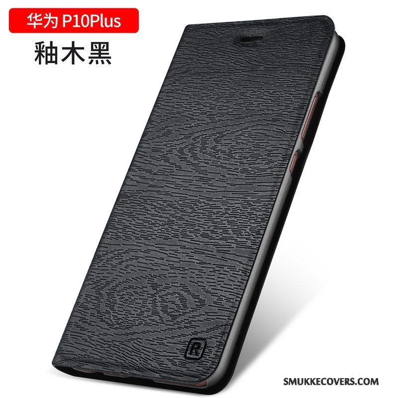 Etui Huawei P10 Plus Læder Anti-fald Telefon, Cover Huawei P10 Plus Beskyttelse Guld