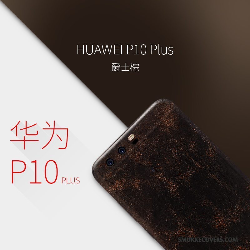 Etui Huawei P10 Plus Læder Telefontynd, Cover Huawei P10 Plus Beskyttelse Skærmbeskyttelse Gul