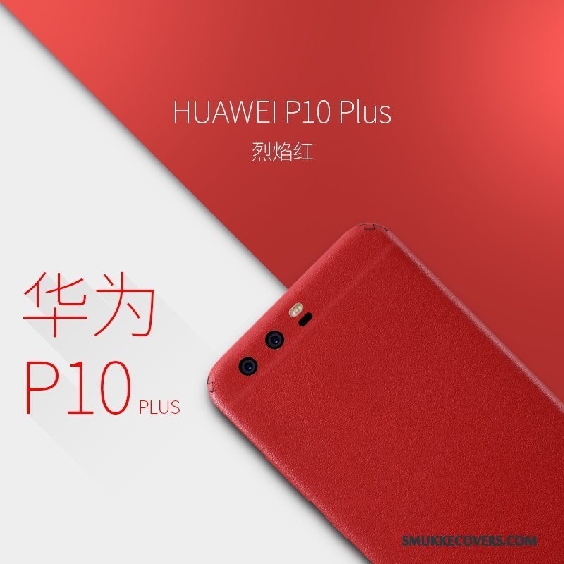 Etui Huawei P10 Plus Læder Telefontynd, Cover Huawei P10 Plus Beskyttelse Skærmbeskyttelse Gul