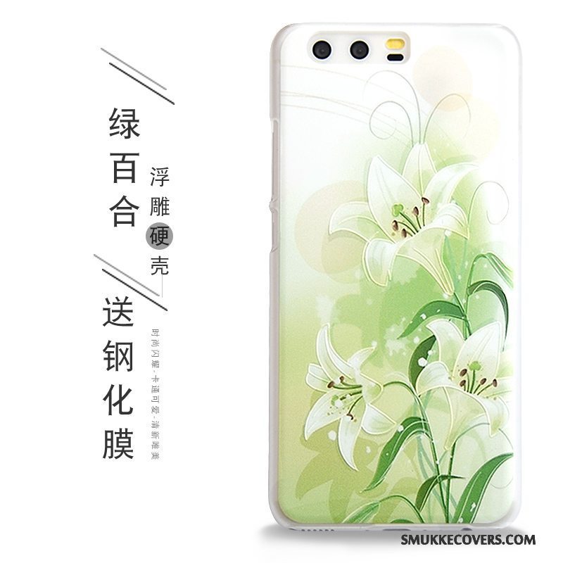 Etui Huawei P10 Plus Relief Af Personlighed Grøn, Cover Huawei P10 Plus Beskyttelse Telefonhård