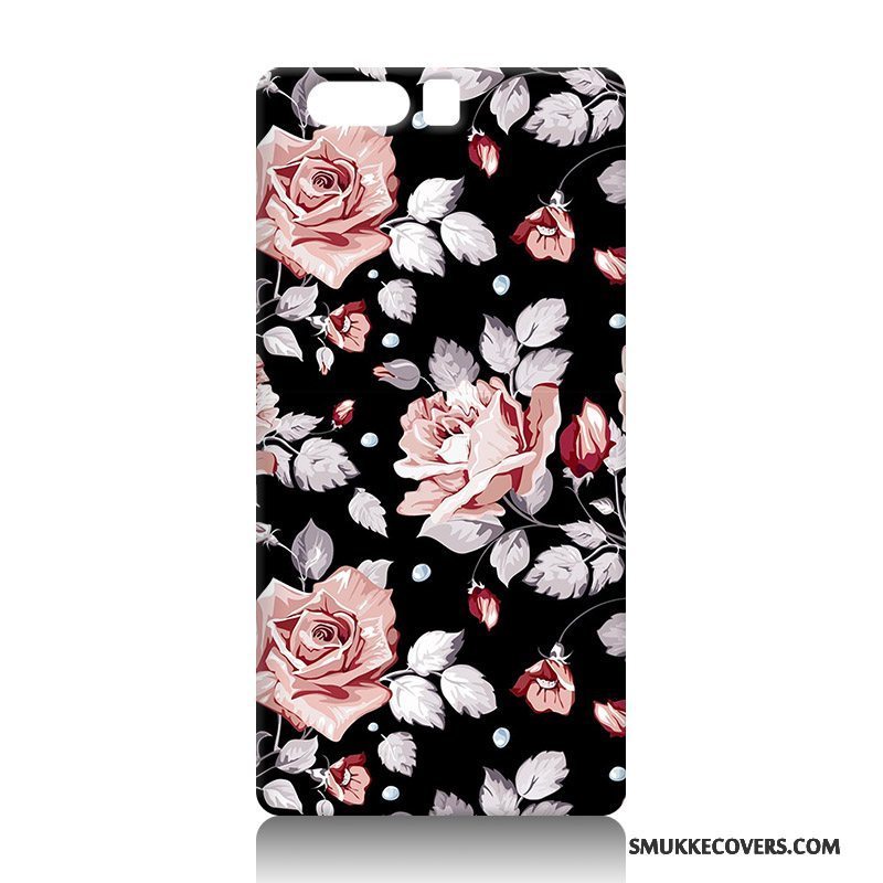 Etui Huawei P10 Plus Relief Anti-fald Rød, Cover Huawei P10 Plus Blød Telefon