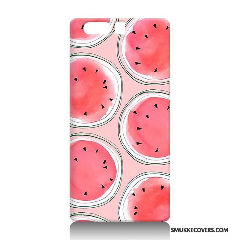 Etui Huawei P10 Plus Relief Anti-fald Rød, Cover Huawei P10 Plus Blød Telefon