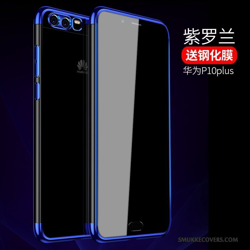 Etui Huawei P10 Plus Silikone Anti-fald Telefon, Cover Huawei P10 Plus Blød Tynd Blå