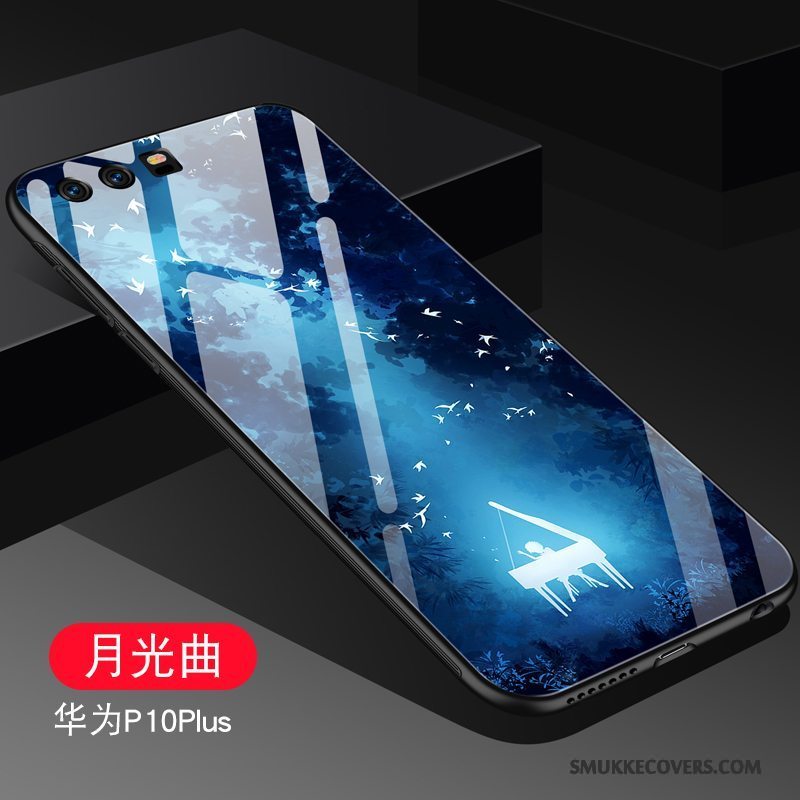 Etui Huawei P10 Plus Silikone Anti-fald Telefon, Cover Huawei P10 Plus Tasker Trend Glas