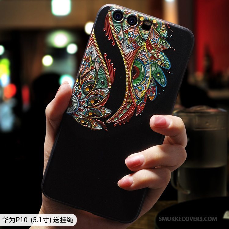 Etui Huawei P10 Plus Silikone Etnisk Telefon, Cover Huawei P10 Plus Tasker Anti-fald Af Personlighed