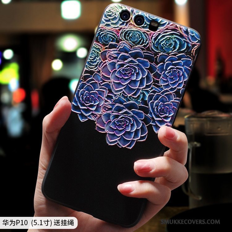 Etui Huawei P10 Plus Silikone Etnisk Telefon, Cover Huawei P10 Plus Tasker Anti-fald Af Personlighed
