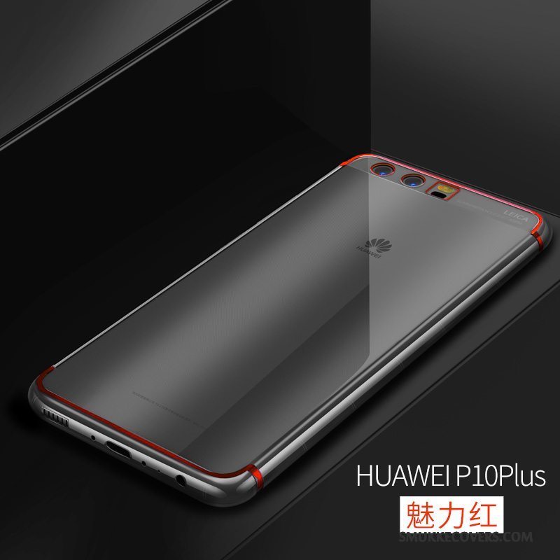 Etui Huawei P10 Plus Silikone Gennemsigtig Af Personlighed, Cover Huawei P10 Plus Kreativ Blå Telefon