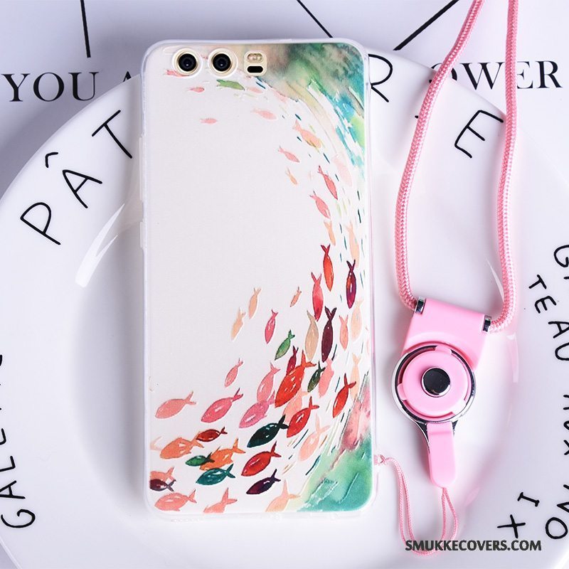 Etui Huawei P10 Plus Silikone Gennemsigtig Telefon, Cover Huawei P10 Plus Relief Trend Af Personlighed