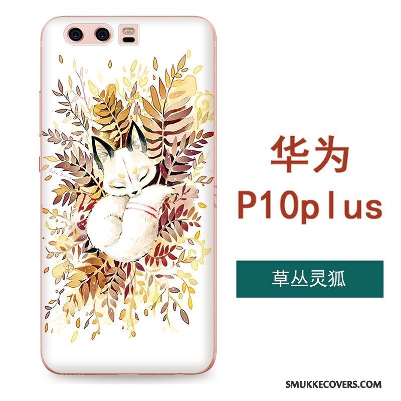 Etui Huawei P10 Plus Silikone Hængende Ornamenter Sort, Cover Huawei P10 Plus Blød Kinesisk Stil Kunst