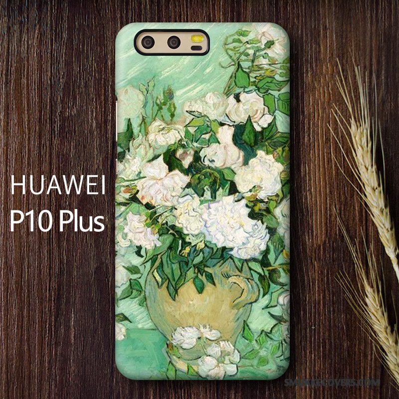 Etui Huawei P10 Plus Tasker Kunst Anti-fald, Cover Huawei P10 Plus Kreativ Blå Høj