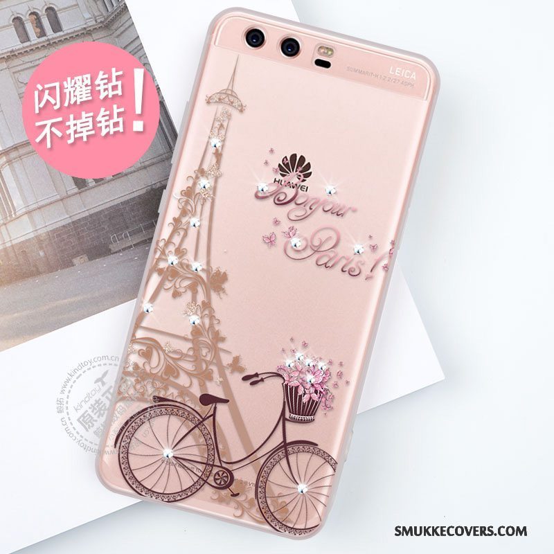 Etui Huawei P10 Plus Tasker Ny Telefon, Cover Huawei P10 Plus Strass Anti-fald Trend