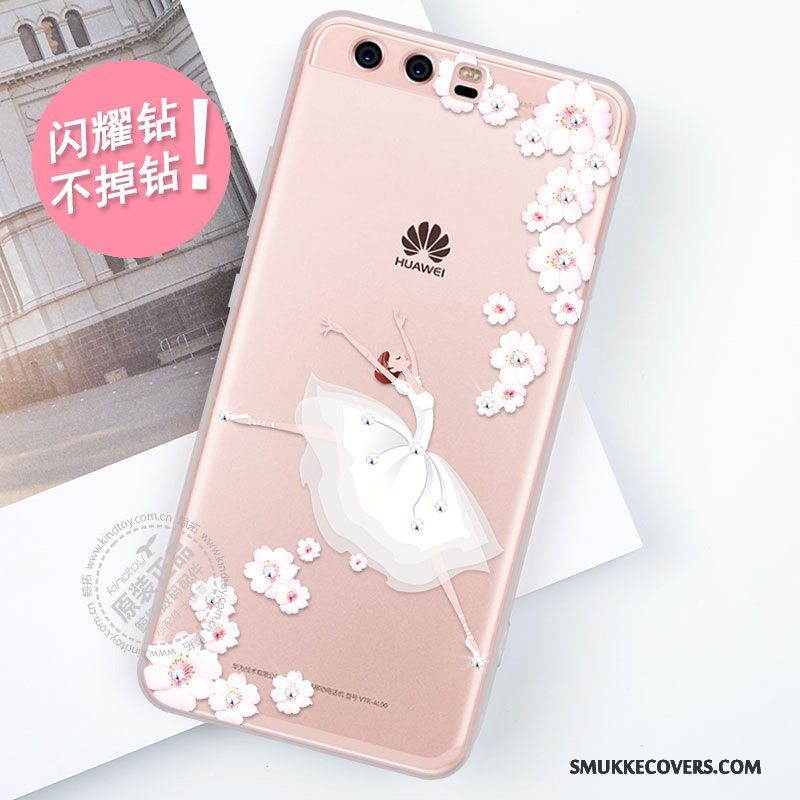 Etui Huawei P10 Plus Tasker Ny Telefon, Cover Huawei P10 Plus Strass Anti-fald Trend