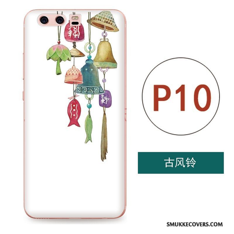 Etui Huawei P10 Relief Hængende Ornamenter Telefon, Cover Huawei P10 Kreativ Kunst Kinesisk Stil