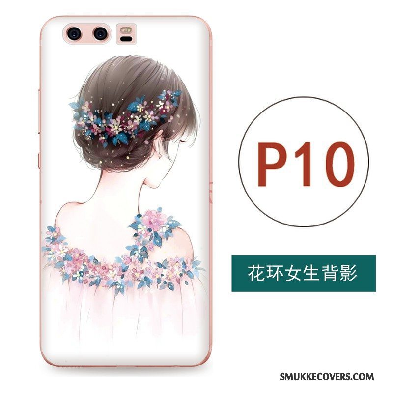 Etui Huawei P10 Relief Hængende Ornamenter Telefon, Cover Huawei P10 Kreativ Kunst Kinesisk Stil