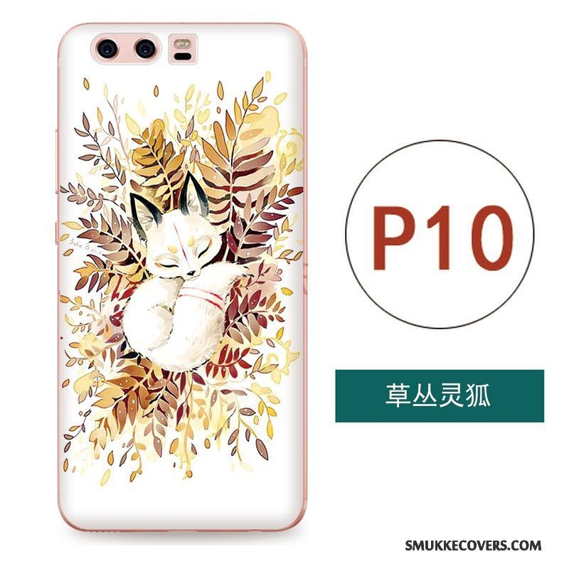 Etui Huawei P10 Relief Hængende Ornamenter Telefon, Cover Huawei P10 Kreativ Kunst Kinesisk Stil