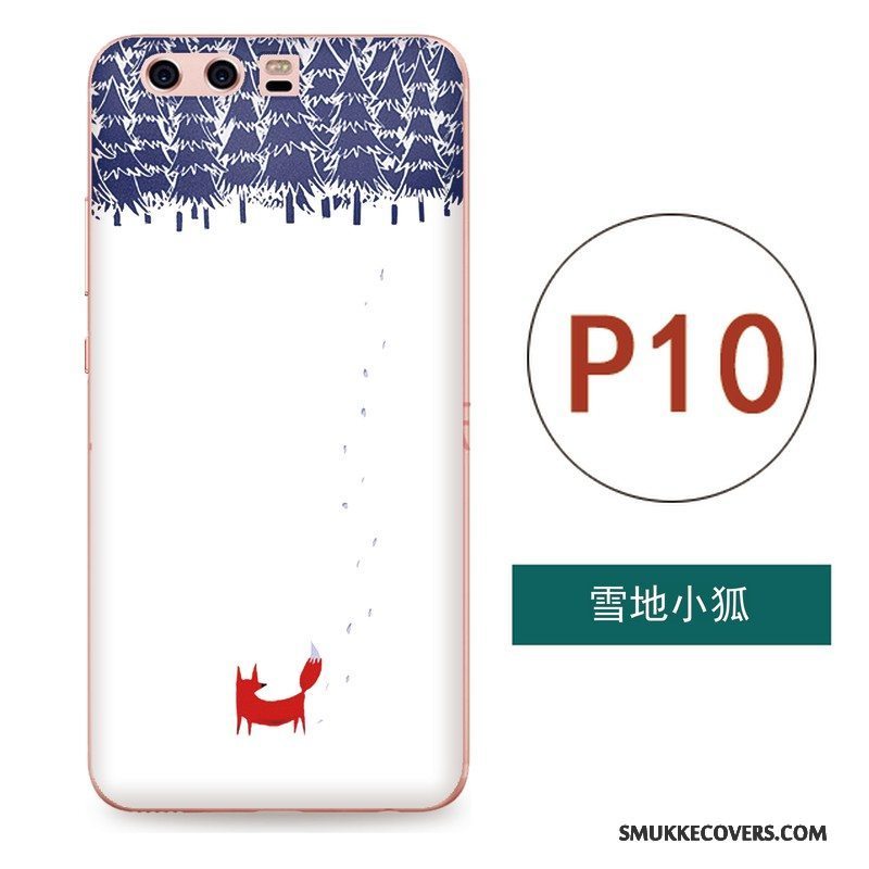 Etui Huawei P10 Relief Hængende Ornamenter Telefon, Cover Huawei P10 Kreativ Kunst Kinesisk Stil