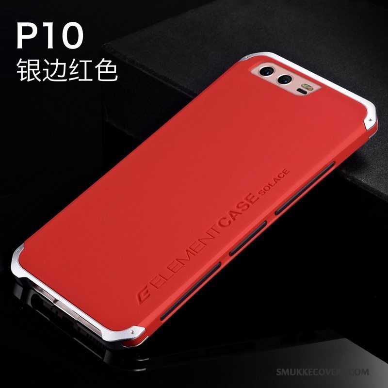 Etui Huawei P10 Silikone Rød Hård, Cover Huawei P10 Tasker Anti-fald Telefon