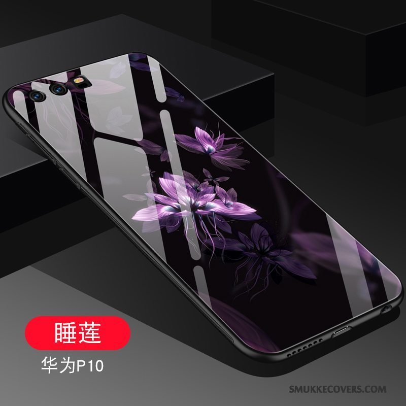 Etui Huawei P10 Silikone Telefonaf Personlighed, Cover Huawei P10 Tasker Trend Glas
