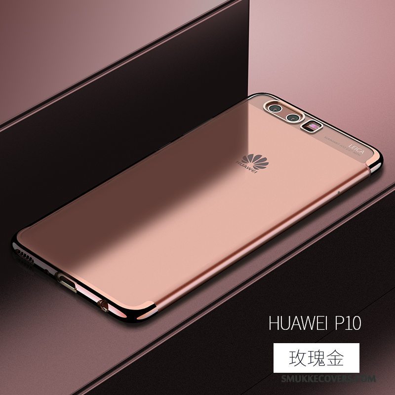 Etui Huawei P10 Silikone Telefonanti-fald, Cover Huawei P10 Beskyttelse Af Personlighed Gennemsigtig
