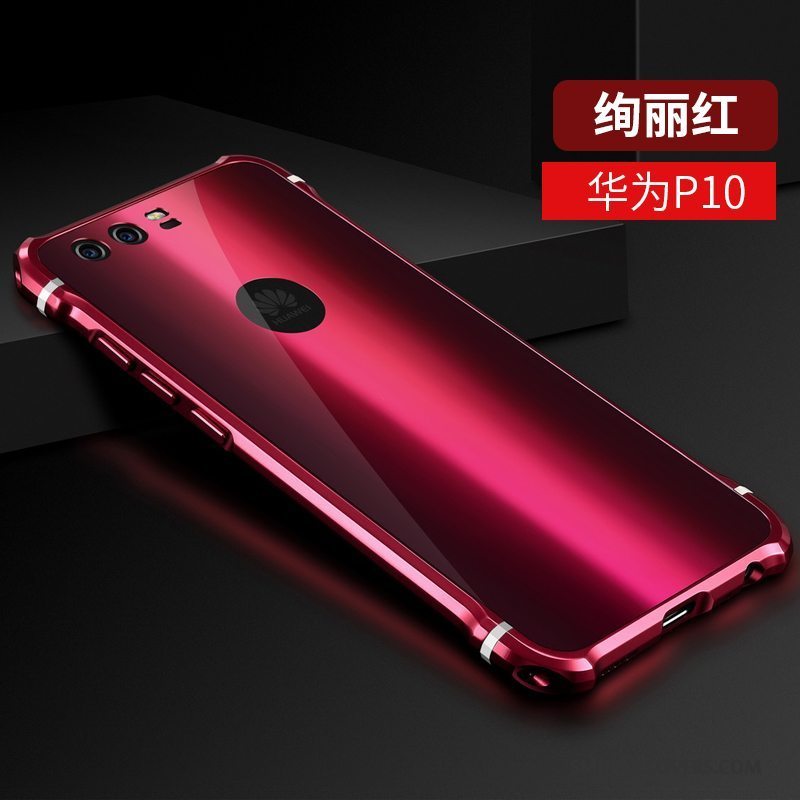 Etui Huawei P10 Tasker Rød Af Personlighed, Cover Huawei P10 Kreativ Anti-fald Hård