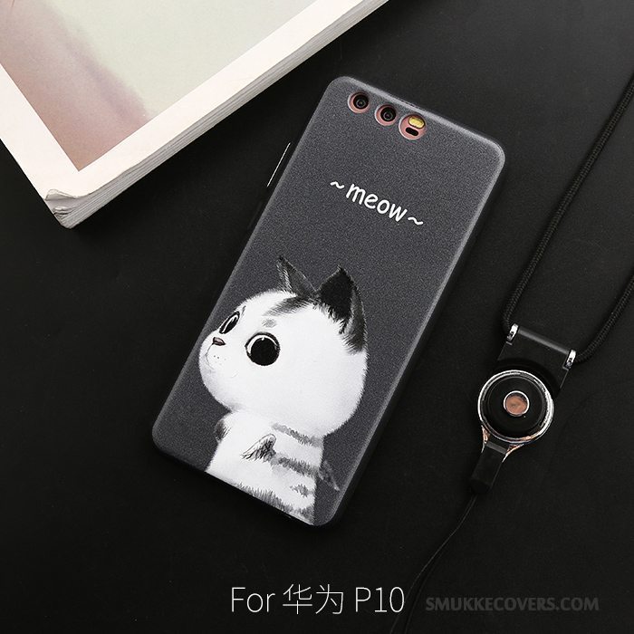 Etui Huawei P10 Tasker Smuk Sort, Cover Huawei P10 Kreativ Telefonny