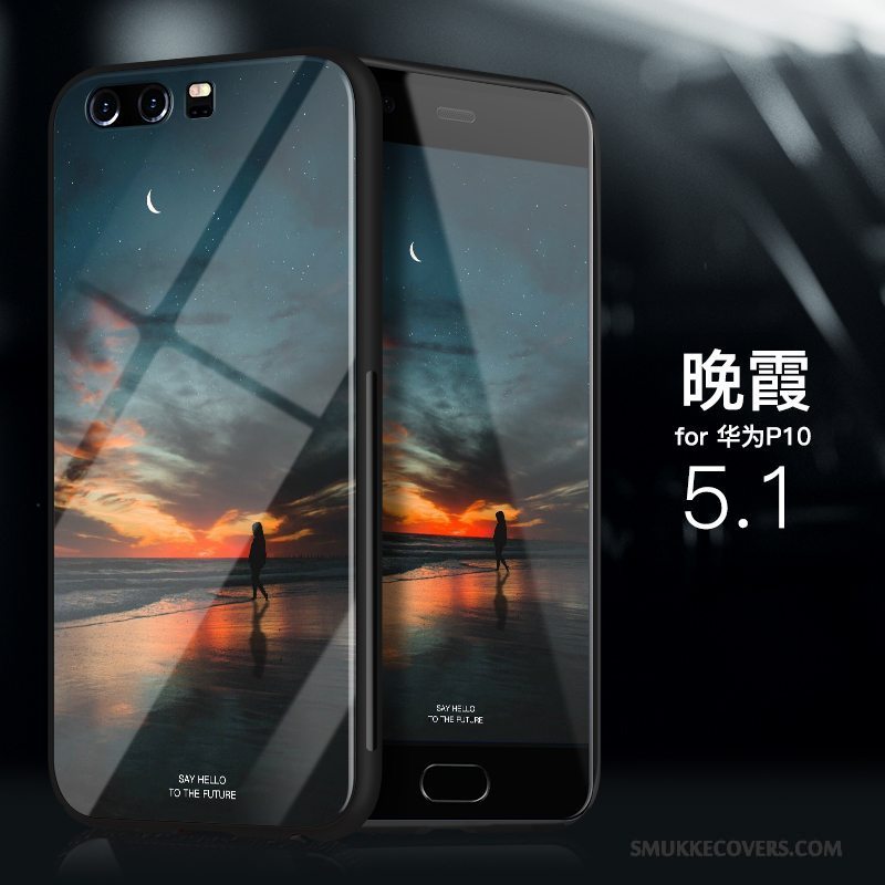 Etui Huawei P10 Tasker Trend Anti-fald, Cover Huawei P10 Blød Glas Tynd