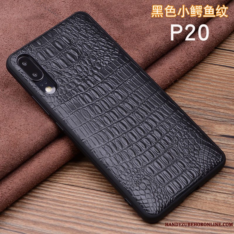 Etui Huawei P20 Beskyttelse Mønster Cow, Cover Huawei P20 Læder Telefonfugl