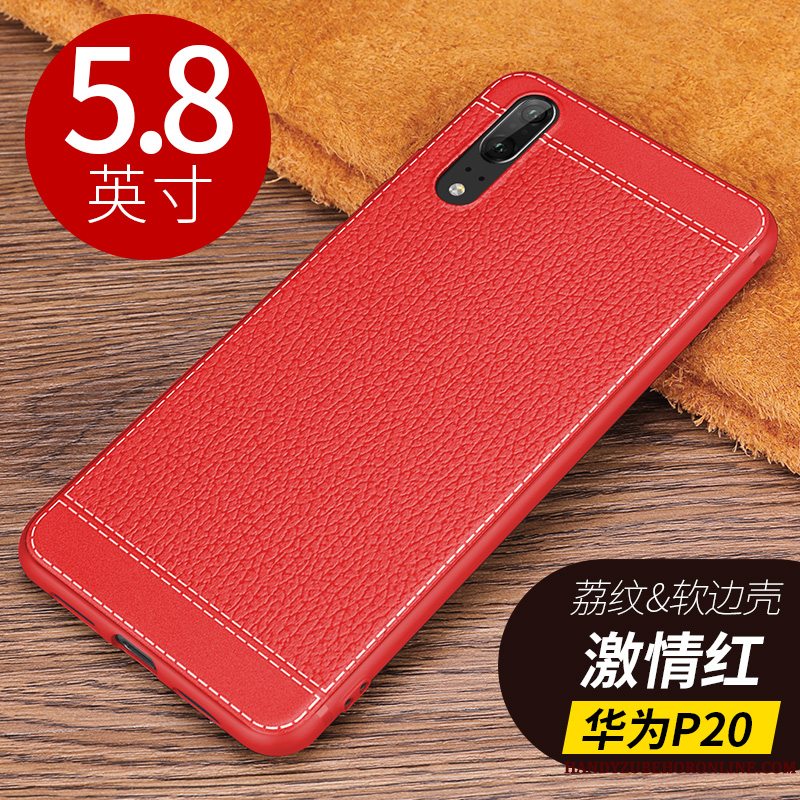 Etui Huawei P20 Beskyttelse Telefonbusiness, Cover Huawei P20 Blød Af Personlighed Anti-fald