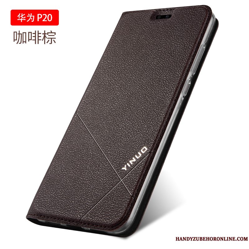 Etui Huawei P20 Beskyttelse Telefontrend, Cover Huawei P20 Læder Anti-fald