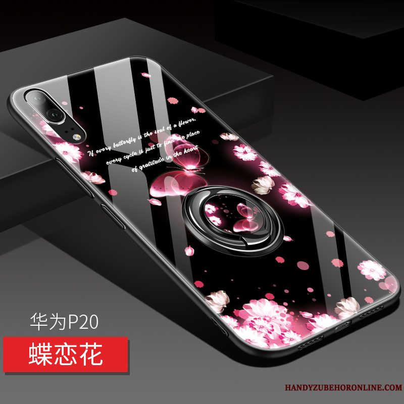 Etui Huawei P20 Kreativ Tynd Telefon, Cover Huawei P20 Silikone Net Red High End